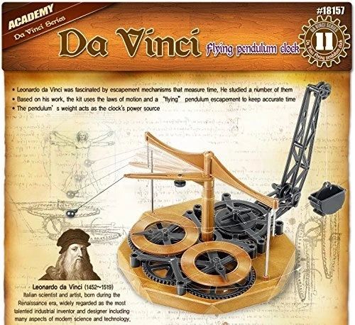 ACADEMY Da Vinci Machines Series Flying Pendulum Clock - #18157 - Image 3