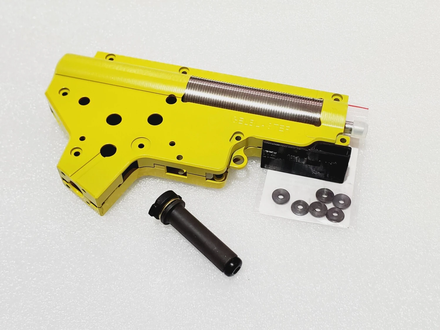Retroarms Yellow Cerakoted CNC V2 Gearbox Kit For Gel Blaster