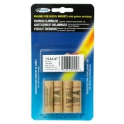 ESTES 1504 13MM MINI-ENGINE 1/2A3-4T (4 EA) (UN0432 1.4S DG) ROCKET