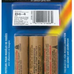 ESTES 1606 18MM STANDARD ENGINE B6-4 (3 EA) (UN0432 1.4S DG) ROCKET