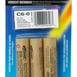 ESTES 1616 18MM STANDARD ENGINE C6-0 (3 EA) (UN0432 1.4S DG) ROCKET