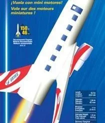 ESTES 3230 JETLINER INTERMEDIATE ROCKET KIT (13MM MINI ENGINE)