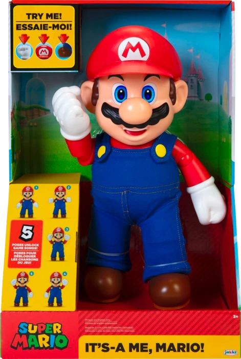 Super Mario - It’s-A-Me! Mario 12” Action Figure With Sound