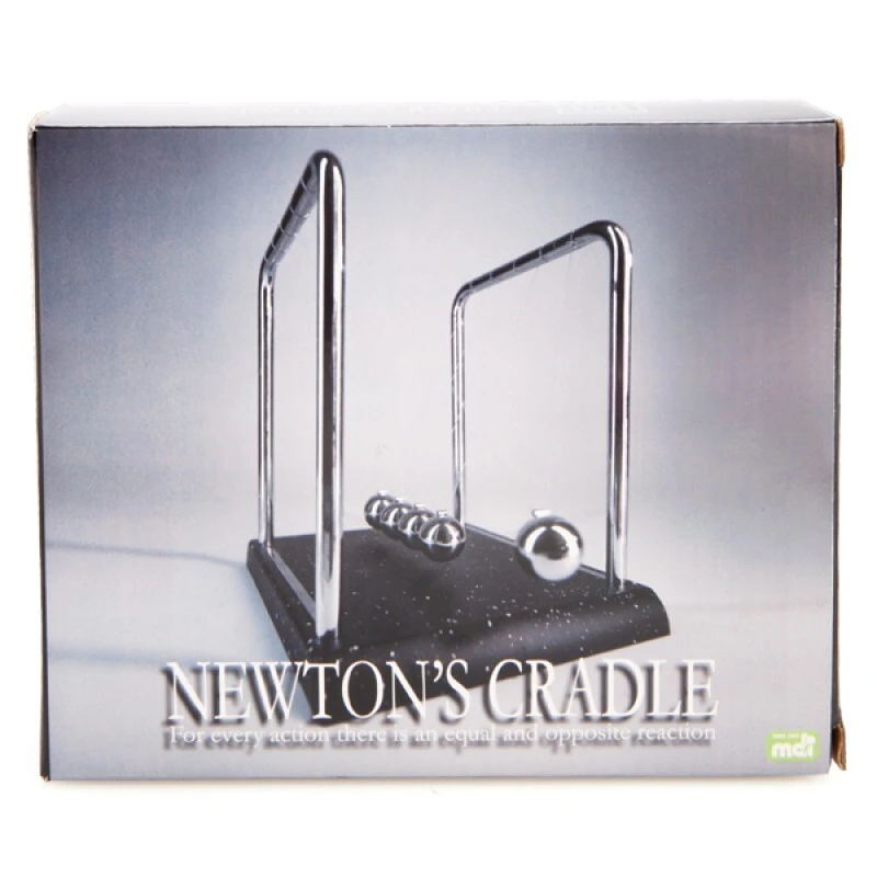 Large Newton's Cradle With Marble-look Base 507 Desktop Mind Tool - Image 3