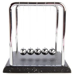 Large Newton's Cradle With Marble-look Base 507 Desktop Mind Tool