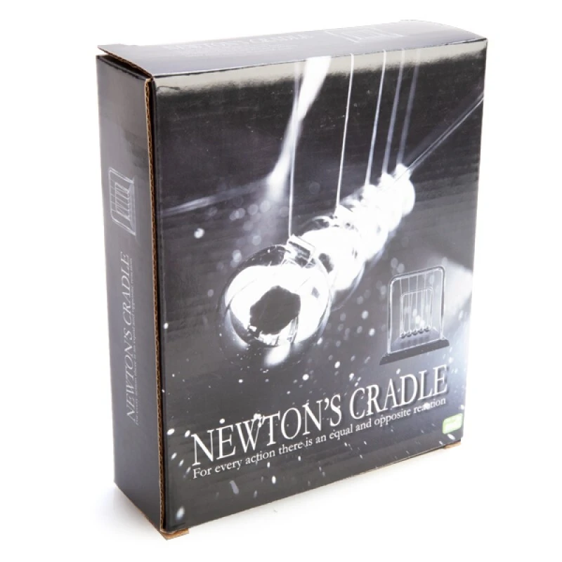 Large Newton's Cradle With Marble-look Base 507 Desktop Mind Tool - Image 4