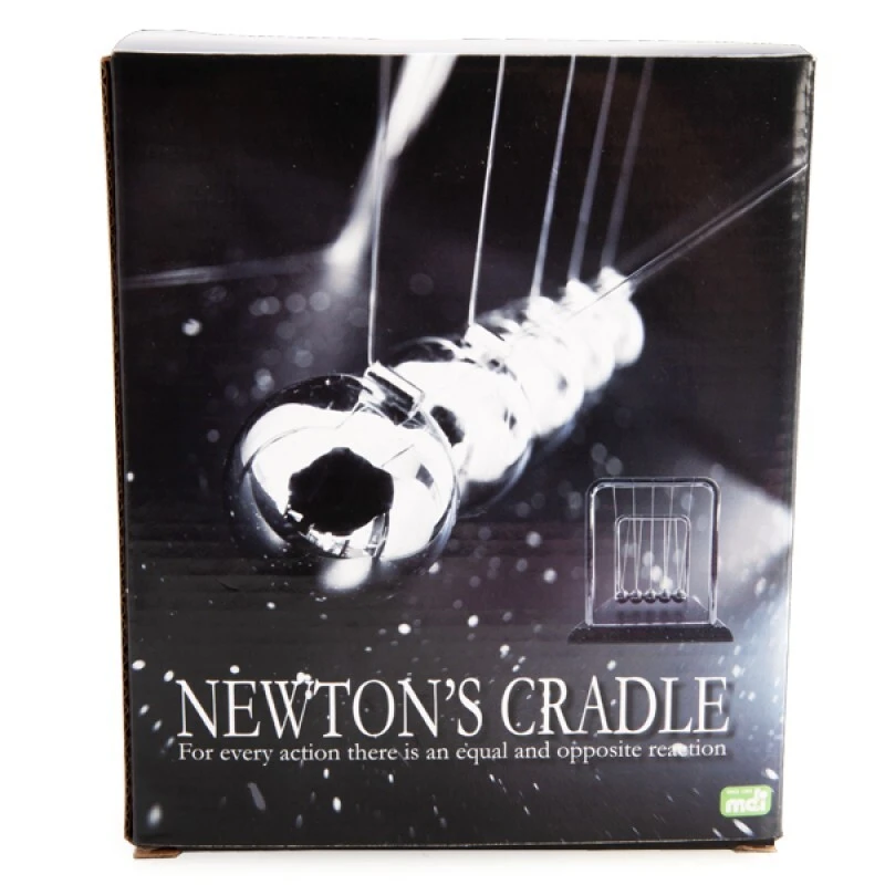 Large Newton's Cradle With Marble-look Base 507 Desktop Mind Tool - Image 5