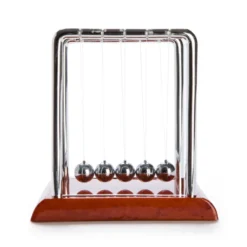 Newton's Cradle With Wood-look Base 504W Mind Game Desktop