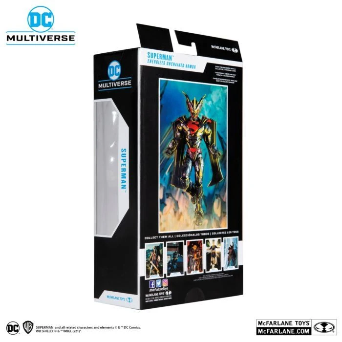 Superman - Superman Energized Unchained Armor Gold 7" Action Figure - Image 9