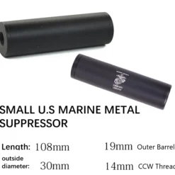 US Marine SML Universal Silencer For Gel Blaster