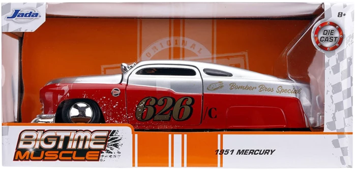 Jada Toys Big Time Muscle - Mercury 1951 Silver 1:24 Scale Diecast Vehicle