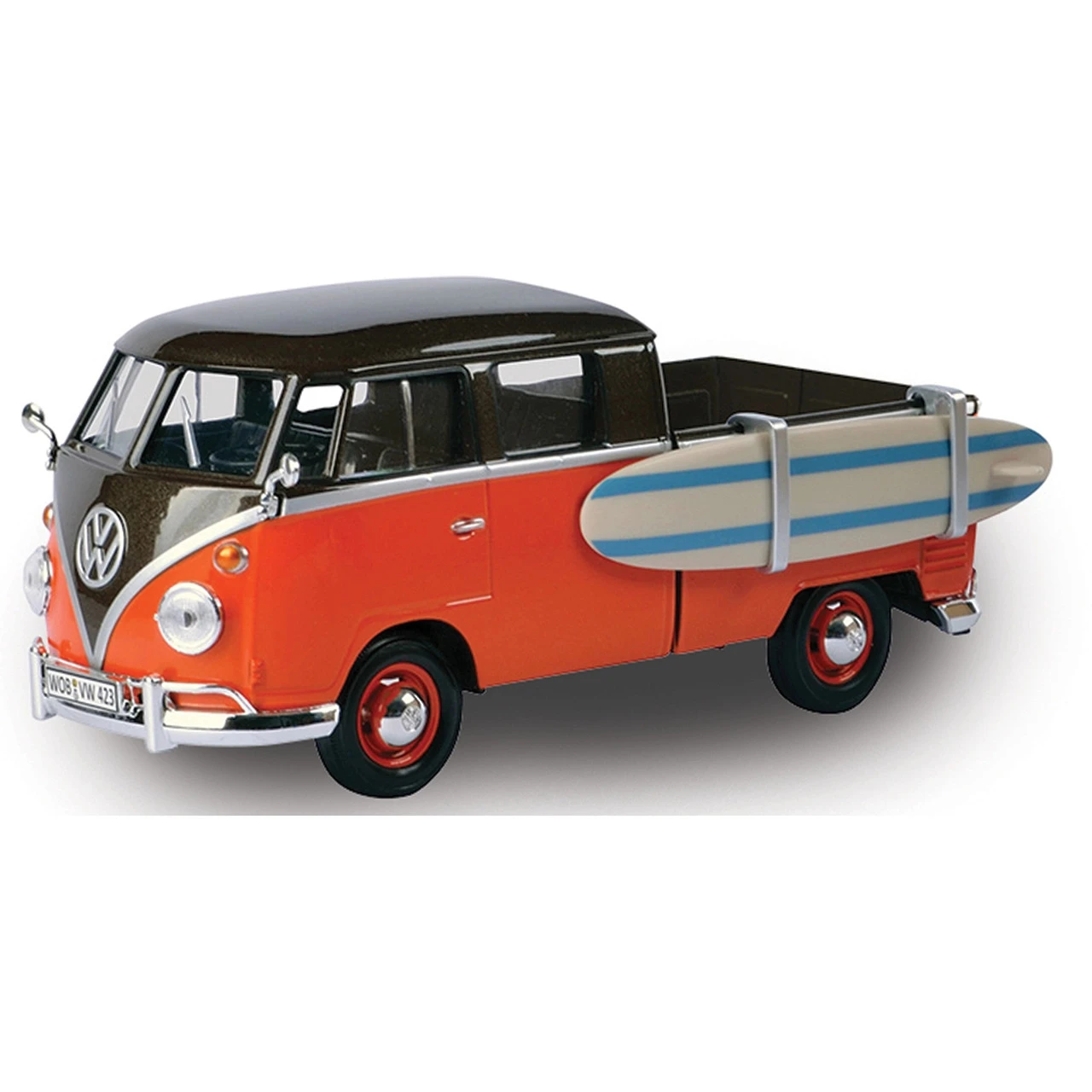 Motormax 1:24 Volkswagen Type 2 (T1) Pickup With Surfboard #79560