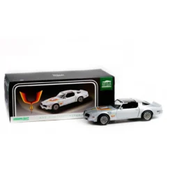 Greenlight GL19101 1977 Pontiac Firebird "Fire Am" By Very Special Equipment (VSE) - Silver With Hood Bird 1:18 Scale Diecast Replica Model