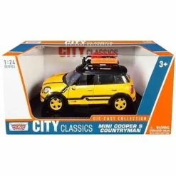 Motormax City Classics Mini Cooper S Countryman With Roof Racks 1:24 Diecast Model #79752