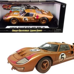 1:18 1966 DIRTY SHELBY FORD GT40 MKII Gold-- Gold #5 -- SHELBY COLLECTIBLES