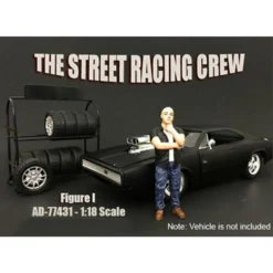 1:18 #1 Street Racing Crew Figure Accessory AD77431 Diorama
