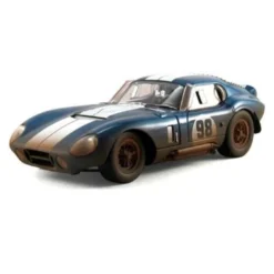 SH133 1:18 #98 Dirty Version Shelby Cobra Daytona Coupe Blue/White
