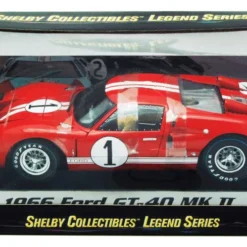 SH407 1:18 #1 1966 Ford GT40 MKII Red Shelby Collectables