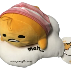 Gudetama Egg Plush With Bacon
