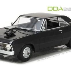 Greenlight 1/18 1969 Chrysler Vf Valiant Drag Gloss Black W/Tunnel Ram (Opening Front Doors)
