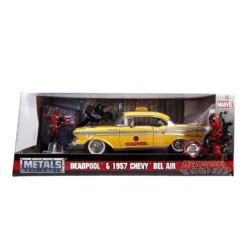 Jada Toys Jada Hollywood Rides - Deadpool & 1957 Chevy Bel Air 1:24 Scale Die Cast Vehicle Taxi